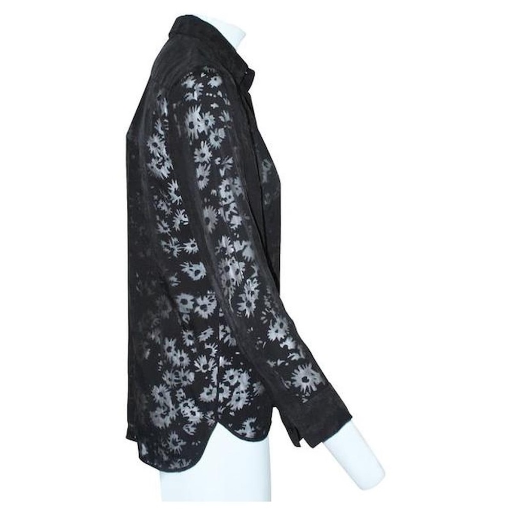 Stella McCartney Black Sheer Blouse Size 40 - Picture 4 of 12